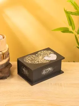 Шкатулка "Сердца" 18х12х8 см, МДФ