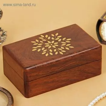 Шкатулка «Снежинка», 12.77.55 см, дерево