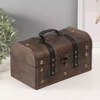 Шкатулка для украшений «Сундук. Джино», дерево, 261514 см