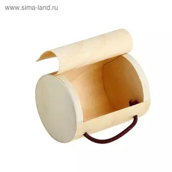 Шкатулка тубус "Тонкий лист" 5х6,5х5 см