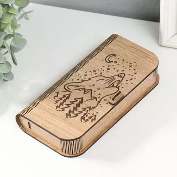 Шкатулка "Волк" 17х8,5х3 см