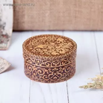 Шкатулка «Жар-птица», 8,58,54,5 см, береста