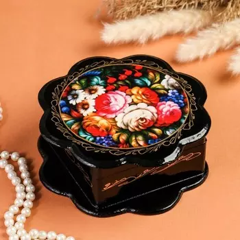 Шкатулка «Жостово», 1616 см, лаковая миниатюра