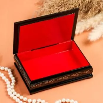 Шкатулка «Зимняя тройка», 1014 см, лаковая миниатюра