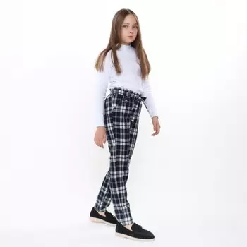 Школьная водолазка детская, цвет белый, рост 140 см