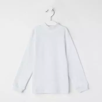 Школьная водолазка детская, цвет белый, рост 134