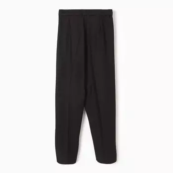 Школьные брюки для мальчика, цвет чёрный, рост 158-164 см