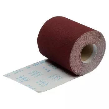 Шкурка шлифовальная в минирулонах ТУНДРА, на тканевой основе водостойкая, 200 мм 20 м, Р60