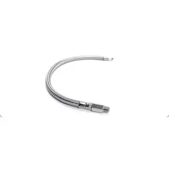 Шланг металлизированный с клапаном 20" 1/4х1/4 мама/мама