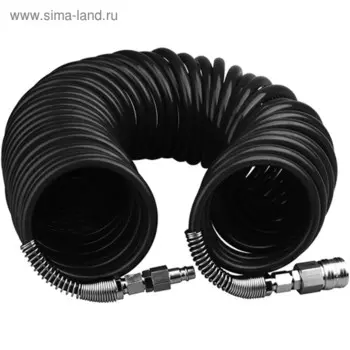 Шланг спиральный FUBAG 170033, фитинги рапид, нейлон, 10 атм, 8 x 10мм, 20м