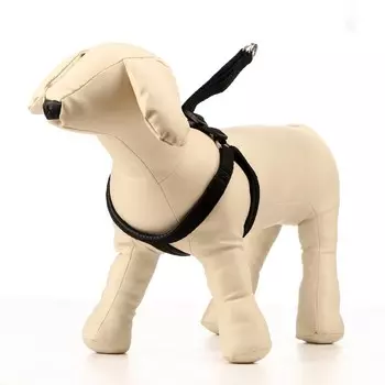 Шлейка "Комфорт" комбинированная, 1,5 см, ОШ 36-50 см, ОГ 40-56 см, чёрная