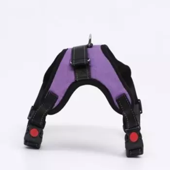 Шлейка К7 мягкая светоотражающая, размер L, ОГ 64-86 см, вес 18- 27.5 кг, фиолетовая