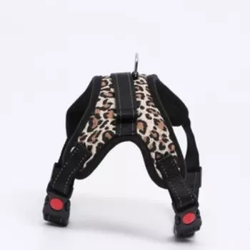 Шлейка К7 мягкая светоотражающая, размер L, ОГ 64-86 см, вес 18- 27.5 кг, леопард