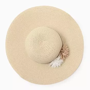 Шляпа женская MINAKU,цв.молочный, р-р 58