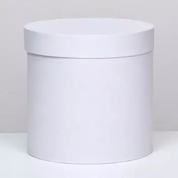Шляпная коробка белая, 23 х 23 см