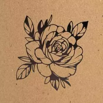 Коробка подарочная шляпная из крафта, упаковка, «Цветок», 15 х 15 см