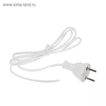 Шнур 1.7 м, ШВВП 2х0.5 мм2, с вилкой, белый 1447526