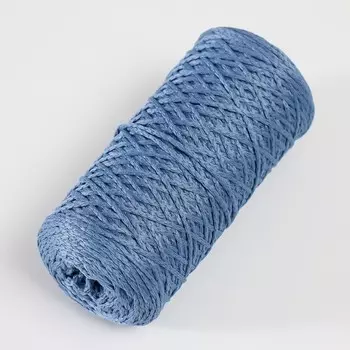 Шнур для вязания 100% полиэфир 1мм 200м/75±10гр (17-серо-голубой)