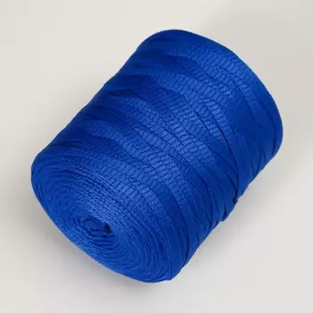 Шнур для вязания 100% полиэфир 5 мм цилиндр, 180 г, 140 м 20 - синий
