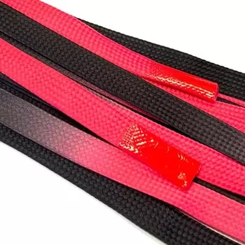 Шнур плоский «Градиент», размер 130 см, цвет роза