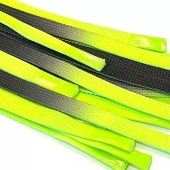 Шнур плоский «Градиент», размер 130 см, цвет неон