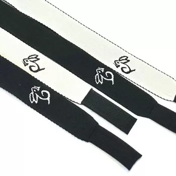 Шнур плоский «Кролик», размер 130 см, цвет чёрный