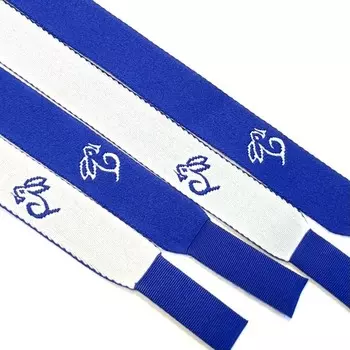 Шнур плоский «Кролик», размер 130 см, цвет василёк