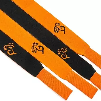 Шнур плоский «Кролик», размер 130 см, цвет оранжевый