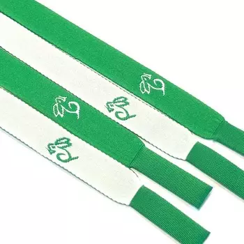 Шнур плоский «Кролик», размер 130 см, цвет зелёный