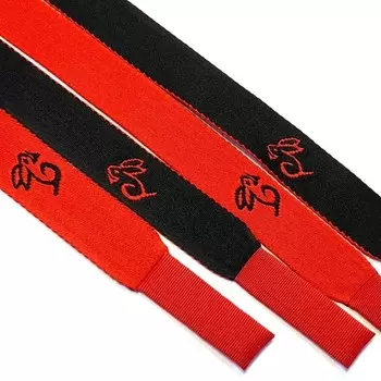 Шнур плоский «Кролик», размер 130 см, цвет красный