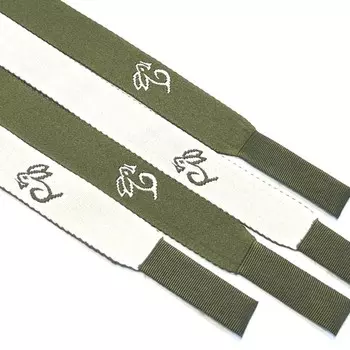 Шнур плоский «Кролик», размер 130 см, цвет хаки