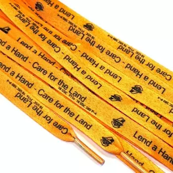 Шнур плоский Lead a Hand, размер 130 см, цвет оранжевый