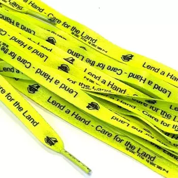 Шнур плоский Lead a Hand, размер 130 см, цвет салатовый