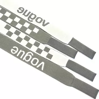 Шнур плоский, размер 130 см, цвет серый