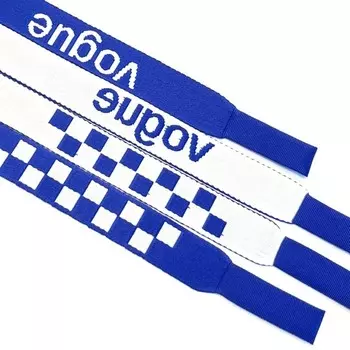 Шнур плоский, размер 130 см, цвет василёк