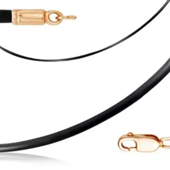 Шнур розовое золочение, 60 см