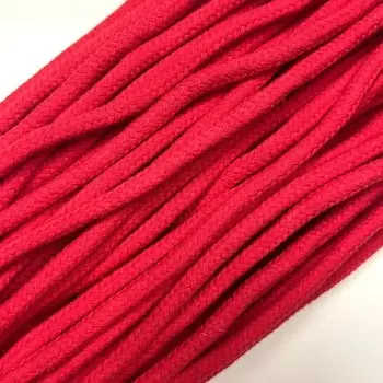 Шнур с наполнителем, цвет красный