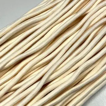 Шнур с наполнителем, цвет молочный