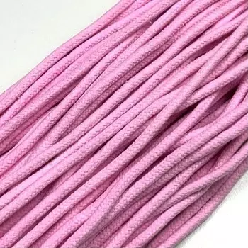 Шнур с наполнителем, цвет нежно-розовый