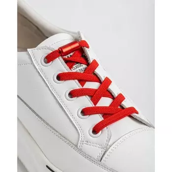 Шнурки BRAUS эластичные с фиксатором, красные