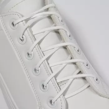 Шнурки для обуви, пара, плоские, 3 мм, 110 см, белые