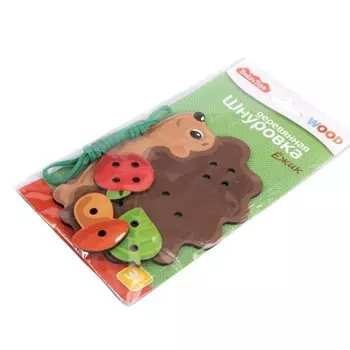 Шнуровка деревянная «Ёжик»