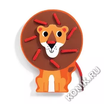 Шнуровка Djeco «Дикие животные»