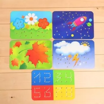 Шнуровка «Весёлые задания», МИКС, в пакете