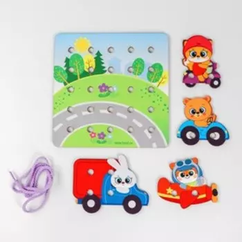 Шнуровка «Зверята путешественники»