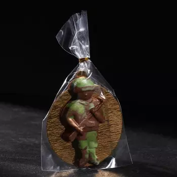 Шоколад фигурный «Солдат с автоматом», 18 г