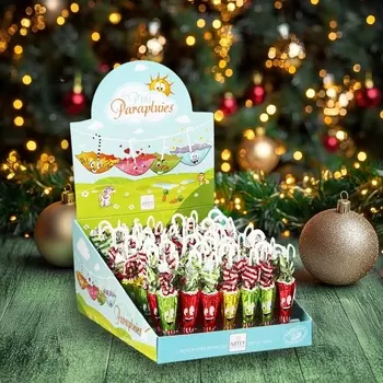 Шоколад бельгийский, фигурный «Зимний зонтик», 12 г