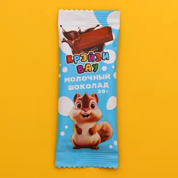 Шоколад молочный "КРЭЙЗИВАУ" 30 г