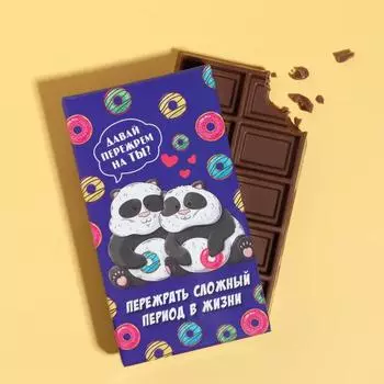 Шоколад молочный «Пережрать сложный период в жизни», 27 г