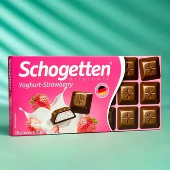 Шоколад Schogetten Yoghurt-Strawberry, 100 г